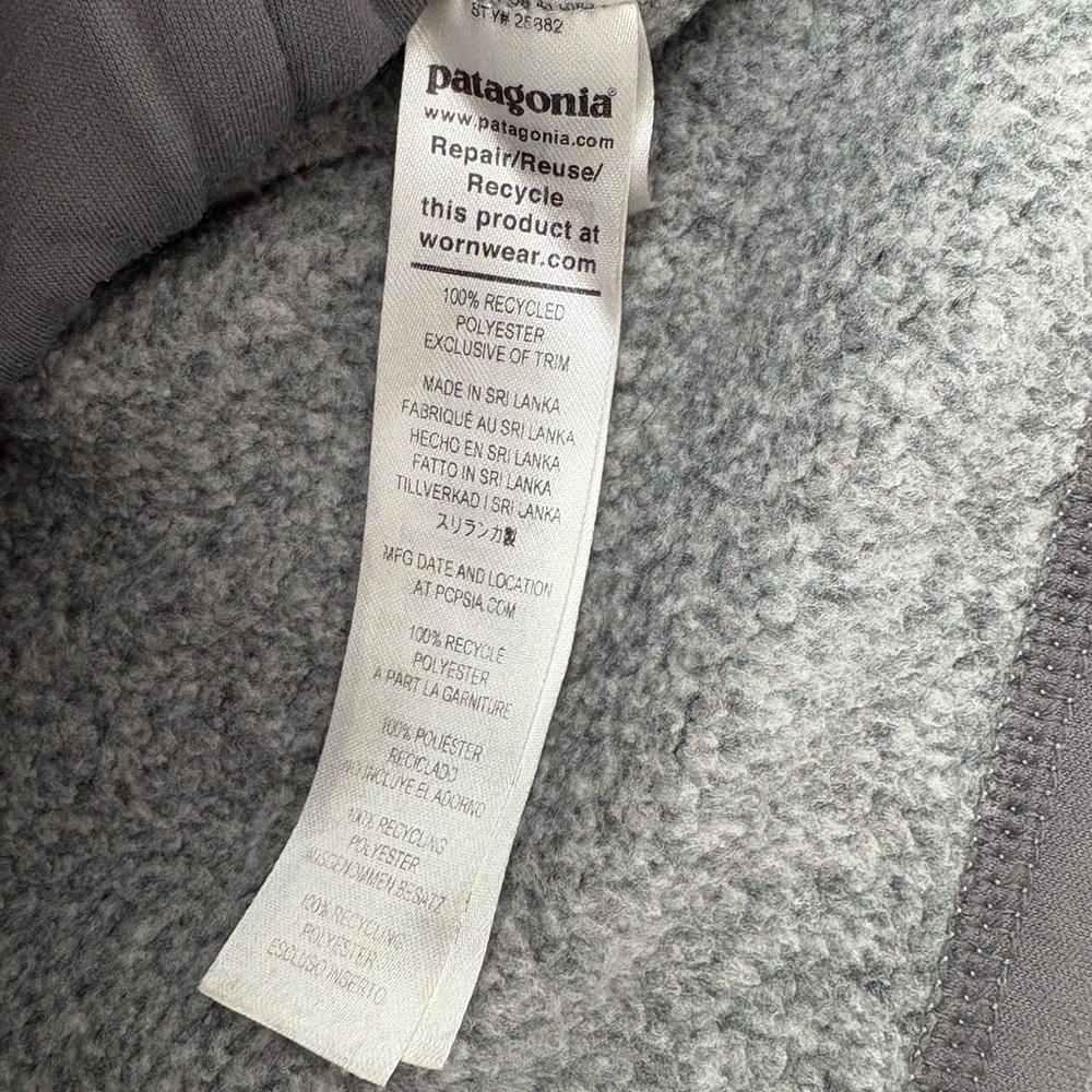 Patagonia Gray Full-Zip Fleece Vest - Picture 8 of 14